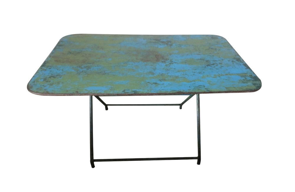 Large Folding French Garden Table - Iron Garden Table - French Antique Table - Bistro Table - Garden Antiques - AD & PS Antiques