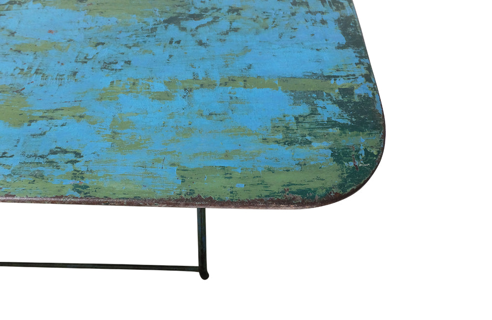 Large Folding French Garden Table - Iron Garden Table - French Antique Table - Bistro Table - Garden Antiques - AD & PS Antiques