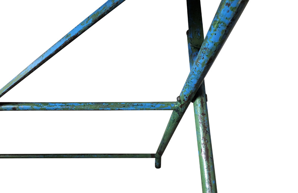 Large Folding French Garden Table - Iron Garden Table - French Antique Table - Bistro Table - Garden Antiques - AD & PS Antiques