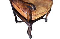 French Leather Wingback Armchair - Embossed Leather Wingback Armchair - Leather Armchair - Antique Armchair - French Antiques – Antique Library Chair – Antique Armchairs - AD & PS Antiques