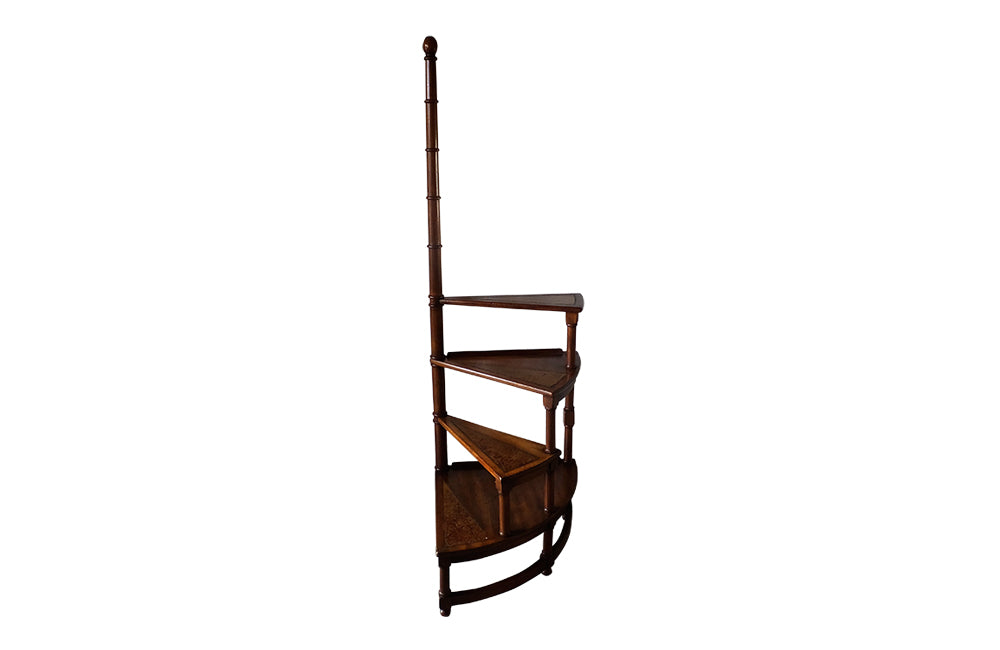 20th Century French Library Steps - Library Ladder - French Decorative Antiques -French Decorative Antiques -Antique Shops Tetbury - adpsantiques - AD & PS Antiques