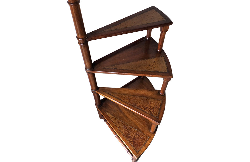20th Century French Library Steps - Library Ladder - French Decorative Antiques -French Decorative Antiques -Antique Shops Tetbury - adpsantiques - AD & PS Antiques
