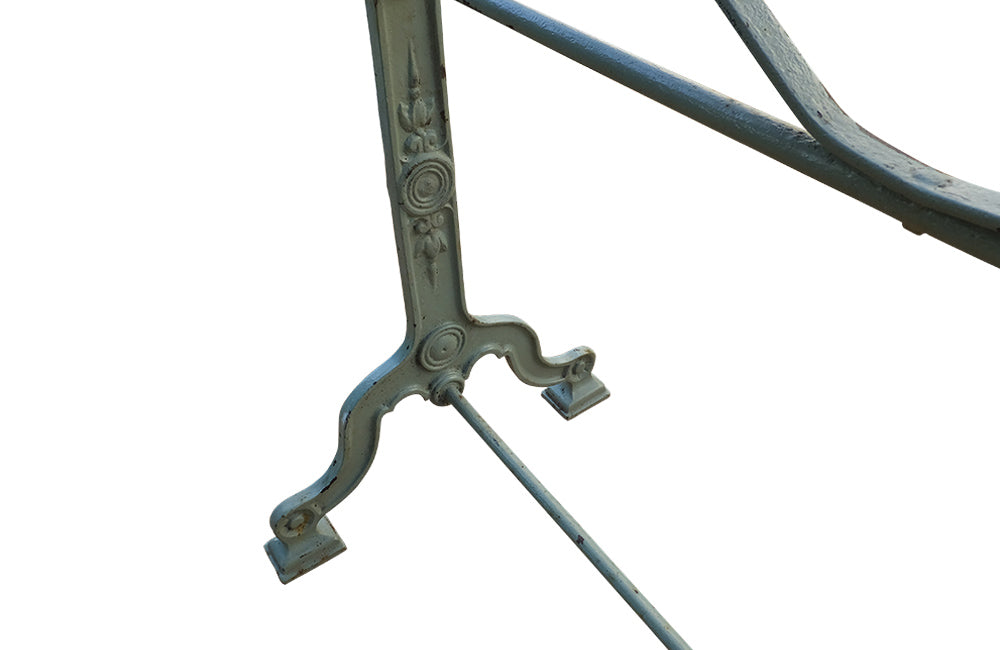 LONG MARBLE TOP BISTRO TABLE