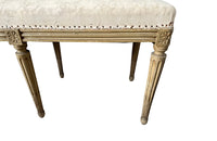 French Louis XVI Revival Banquette - French Antique Furniture - French Antiques - Decorative Antiques - AD & PS Antiques