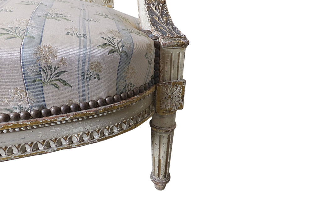 Louis XVI Sofa- Neoclassical Revival Canape-Seating-Sofa-French Antiques-AD & PS Antiques