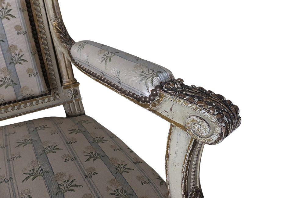 Louis XVI Sofa- Neoclassical Revival Canape-Seating-Sofa-French Antiques-AD & PS Antiques