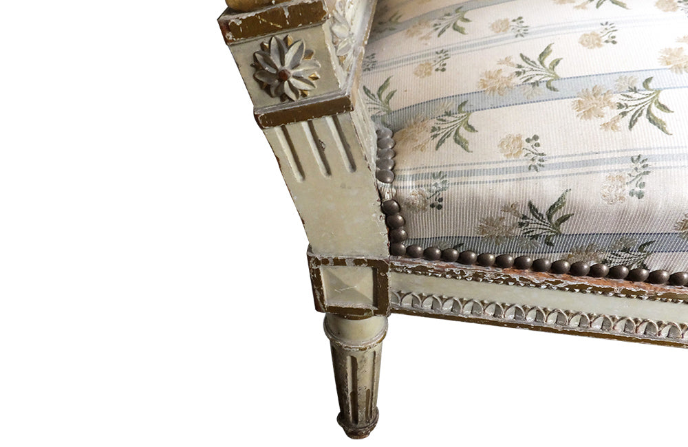 Louis XVI Sofa- Neoclassical Revival Canape-Seating-Sofa-French Antiques-AD & PS Antiques