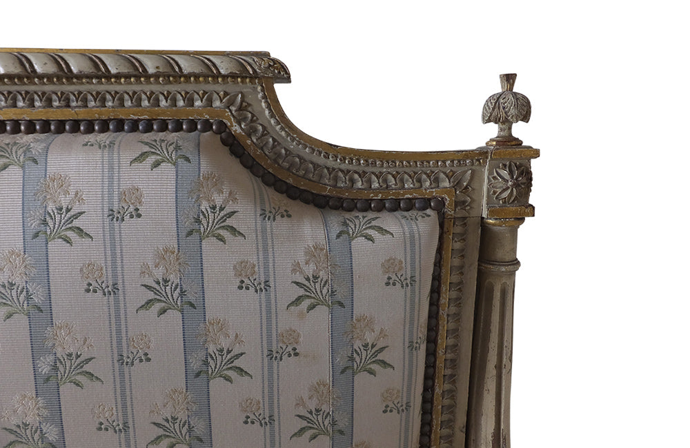 Louis XVI Sofa- Neoclassical Revival Canape-Seating-Sofa-French Antiques-AD & PS Antiques