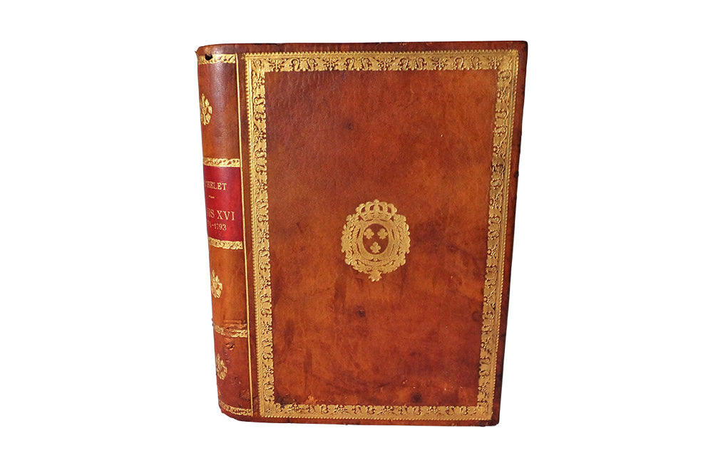 French Leather Faux Book Waste Paper Basket-Leather Waste Paper Bin-Leather Office Bin-French Accessories-French Antiques-Decorative Accessories-Office Accessories-Office Furniture-AD & PS Antiques