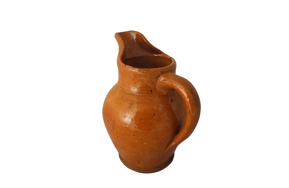Antique French Glazed Pottery Jug-French Pottery-Ceramics-Antique Pottery-Kitchenalia-Decorative Accessories-AD & PS Antiques