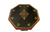 Moorish Painted Hexagonal Side Table - Decorative Antiques - Middle Eastern Furniture - Antique Side Table - Painted Decorative Antique Furniture - Antique Tables - AD & PS Antiques
