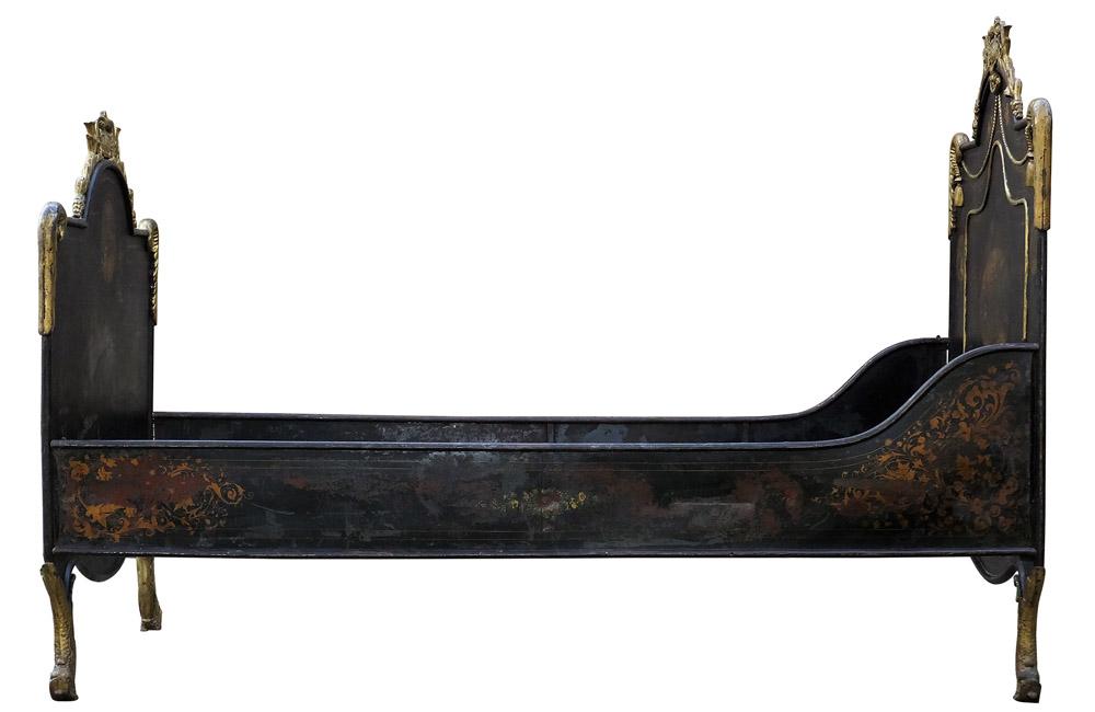 NAPOLEON III PAINTED IRON BED