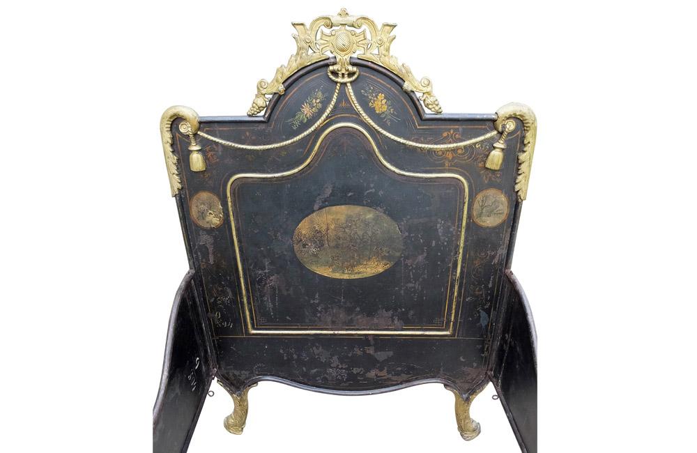 NAPOLEON III PAINTED IRON BED