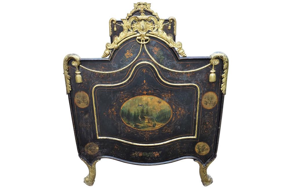 NAPOLEON III PAINTED IRON BED