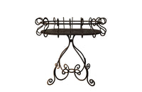 French Iron Florists Plant Stand Table-Iron Jardiniere-Garden Antiques-French Antiques-Decorative Antiques-Display Table-AD & PS Antiques