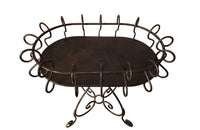 French Iron Florists Plant Stand Table-Iron Jardiniere-Garden Antiques-French Antiques-Decorative Antiques-Display Table-AD & PS Antiques