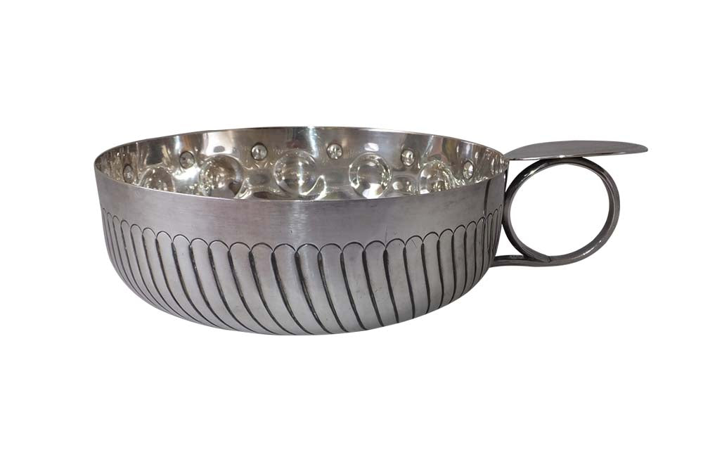 Oversized Engraved Silverplate Wine Tasting Cup-Taste de Vin-Wine & Food Related-Decorative Accessories-Erotic Antiques-AD & PS Antiques