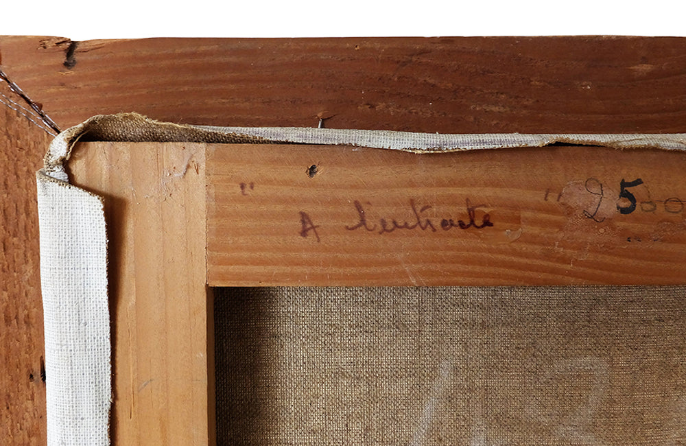 Painting 'During the Interval' by Rault- Oil on Canvas-Portrait-Dancers-Ballet-Framed Painting-French Painting-Wall Decoration-Wall Art-AD & PS Antiques