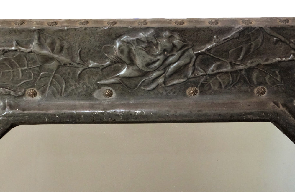 Pair of Aesthetic Movement Pewter Mirrors- Arts & Crafts- Antique Mirrors- Pair of Mirrors- AD & PS Antiques