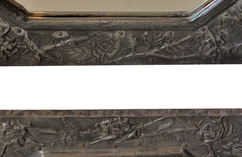 Pair of Aesthetic Movement Pewter Mirrors- Arts & Crafts- Antique Mirrors- Pair of Mirrors- AD & PS Antiques