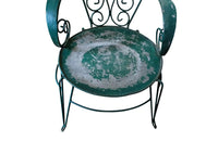 Pair of French iron garden armchairs- Garden Furniture- Iron Garden Chairs -French Antiques- Antique Garden Furniture- Vintage Garden Chairs -Seating - Art Populaire Furniture-AD & PS Antiques