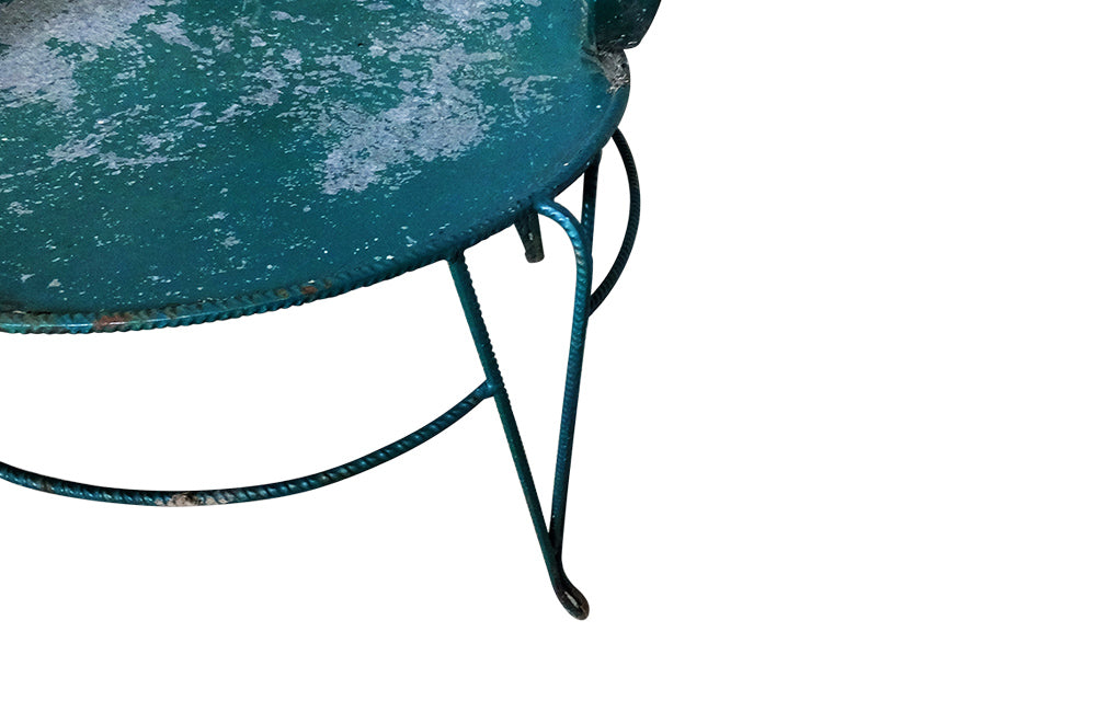 Pair of French iron garden armchairs- Garden Furniture- Iron Garden Chairs -French Antiques- Antique Garden Furniture- Vintage Garden Chairs -Seating - Art Populaire Furniture-AD & PS Antiques