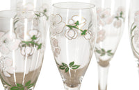 SET OF EIGHT PERRIER JOUET CHAMPAGNE FLUTES