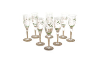SET OF EIGHT PERRIER JOUET CHAMPAGNE FLUTES
