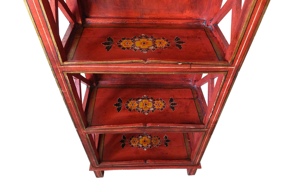 Painted Decorative Shelves - Indian Antiques - Bookshelves - Decorative Shelves - Painted Furniture -Decorative Antiques - AD & PS Antiques
