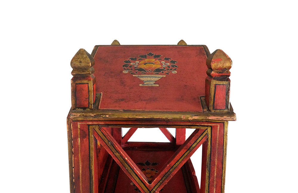 Painted Decorative Shelves - Indian Antiques - Bookshelves - Decorative Shelves - Painted Furniture -Decorative Antiques - AD & PS Antiques