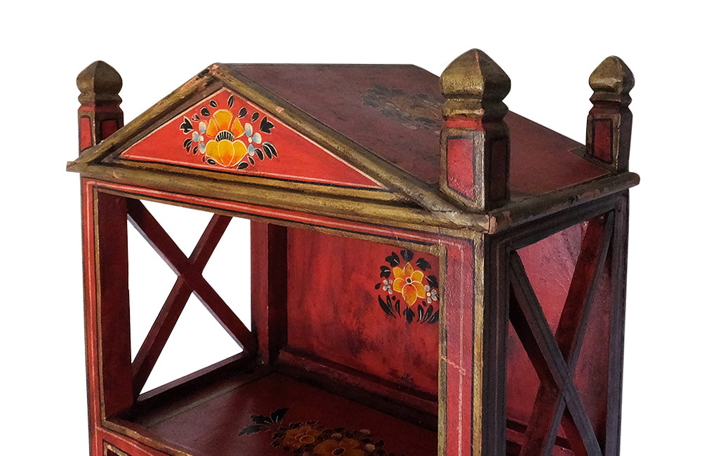 Painted Decorative Shelves - Indian Antiques - Bookshelves - Decorative Shelves - Painted Furniture -Decorative Antiques - AD & PS Antiques