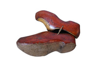 PAIR OF PAINTED WOODEN CLOGS