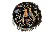 Pair Of 1930s French Round Velvet Cushions - French Decorative Antiques - Antique Textiles - Decorative Accessories - Antiques Cushions - Needlework - Antique Shops Tetbury - adpsantiques - AD & PS Antiques