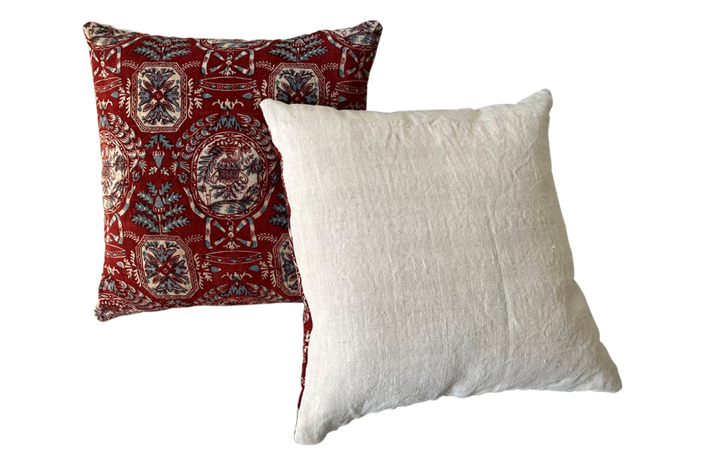 Pair of 19th Century French Quilt Cushions - French Decorative Antiques - Antique textiles - Antique Quilt - French Antique Textiles - Decorative Accessories - Antique Shops Tetbury - adpsantiques - AD & PS Antiques