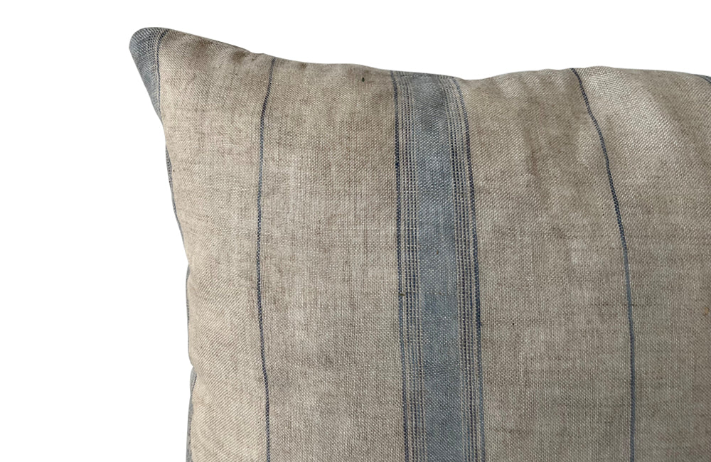 Pair Of French Antique Linen Cushions - French Decorative Antiques - Antique Textiles - Antique French Textiles - Cushions - Pillows - Soft Furnishings - Antique Decorative Accessories - Antique Shops Tetbury - adpsantiques - AD & PS Antiques