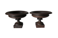 Pair of French 19th century cast iron planters-Antique Jardinieres-Garde Accessories-Garden Antiques-Garden-Iron Urns-French Antiques-AD & PS Antiques