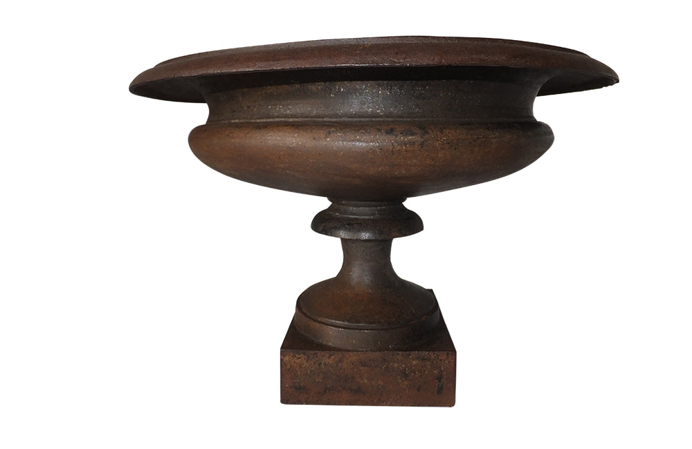 Pair of French 19th century cast iron planters-Antique Jardinieres-Garde Accessories-Garden Antiques-Garden-Iron Urns-French Antiques-AD & PS Antiques