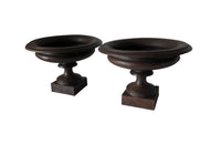 Pair of French 19th century cast iron planters-Antique Jardinieres-Garde Accessories-Garden Antiques-Garden-Iron Urns-French Antiques-AD & PS Antiques