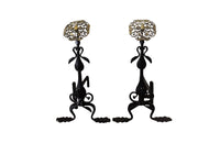 Pair of Aesthetic Movement Andirons - Firedogs - Antique Andirons - Aesthetic Movement - arts & crafts - Fireplace Accessories - Antique Shops Tetbury - AD & PS Antiques