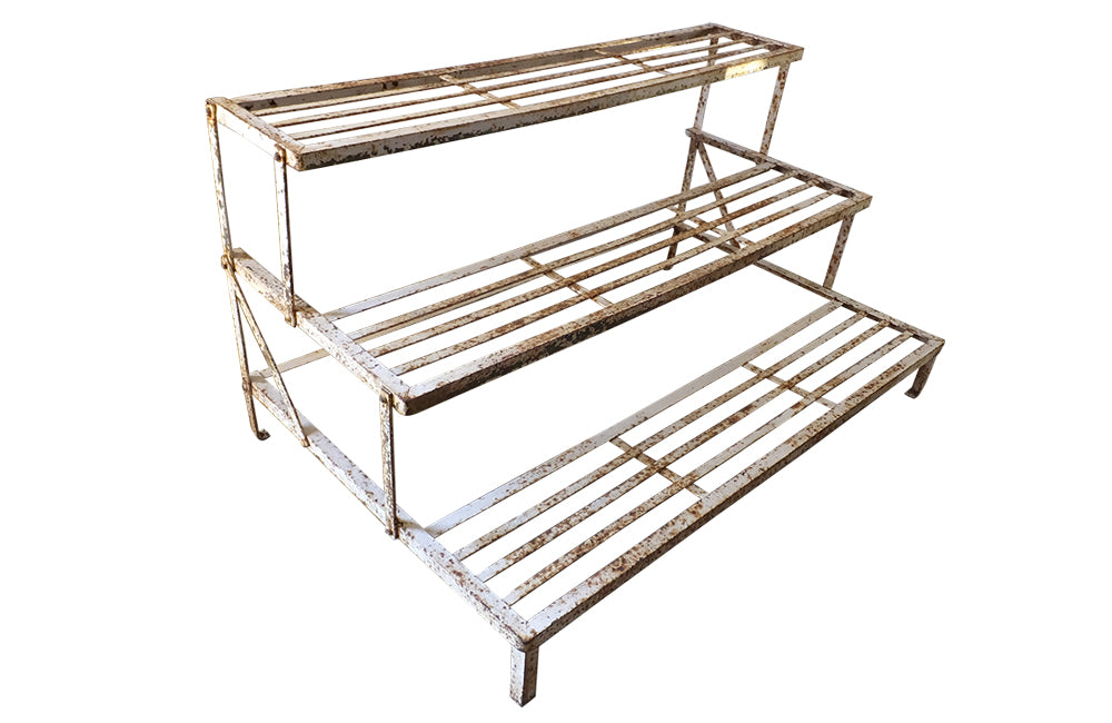 Pair of French Iron Plant Stands-Florist Stands-Garden Furniture-Garden Antiques-French Antiques-AD & PS Antiques