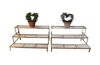 Pair of French Iron Plant Stands-Florist Stands-Garden Furniture-Garden Antiques-French Antiques-AD & PS Antiques