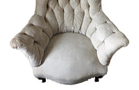 Pair Of French Button Back Armchairs-Napoleon III Armchairs-Large Antique Armchairs-French Antiques-Antique Seating-AD & PS Antiques