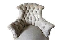 Pair Of French Button Back Armchairs-Napoleon III Armchairs-Large Antique Armchairs-French Antiques-Antique Seating-AD & PS Antiques