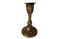 Pair of Small Gilt Bronze 19th Century French candlesticks-Antique Candlesticks-Candle Holders-French Antiques-Decorative Accessories-Decorative Antiques-AD & PS Antiques