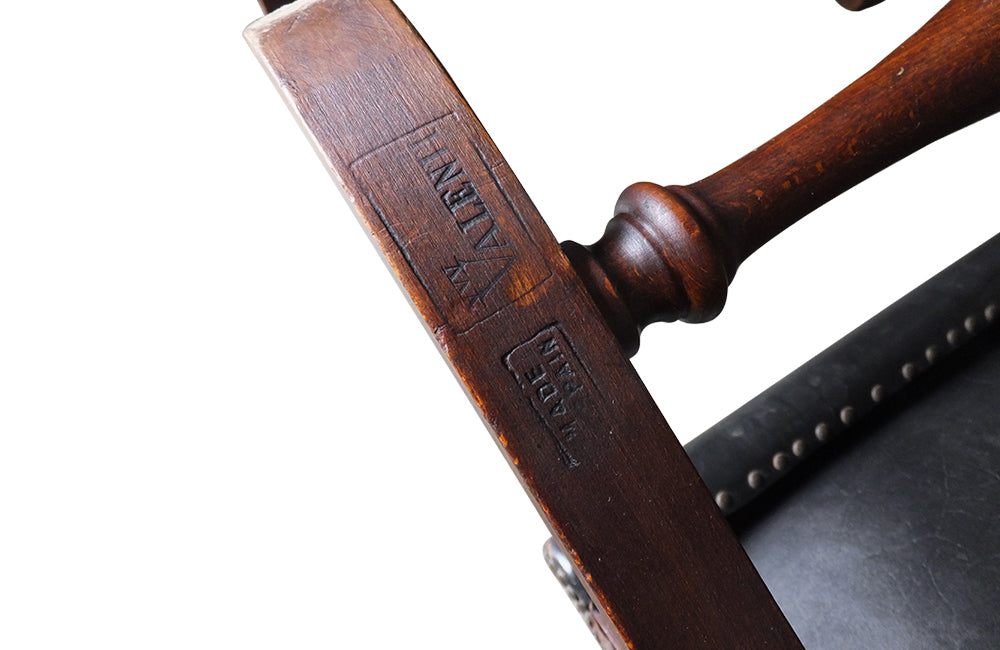 Pair of Valenti Leather Slipper Chairs - Vintage Chairs - Antique Chairs – Vintage Leather Chairs - Designer Chairs-Pierre Lottier - Slipper Chairs - Decorative Antique Furniture - AD & PS Antiques