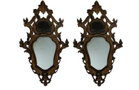 Pair of 19th Century Venetian Mirrored Appliques – Antique Wall Lights – Antique Mirrors - Italian Antiques - Wall Decoration - Carved Mirrors - Decorative Antiques - AD & PS Antiques