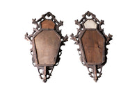 Pair of 19th Century Venetian Mirrored Appliques – Antique Wall Lights – Antique Mirrors - Italian Antiques - Wall Decoration - Carved Mirrors - Decorative Antiques - AD & PS Antiques