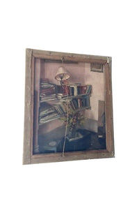 Unframed, oil on canvas still-life painting, very evocative of The Bloomsbury Group, especially the work of Duncan Grant
