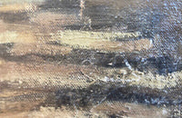 Unframed, oil on canvas still-life painting, very evocative of The Bloomsbury Group, especially the work of Duncan Grant