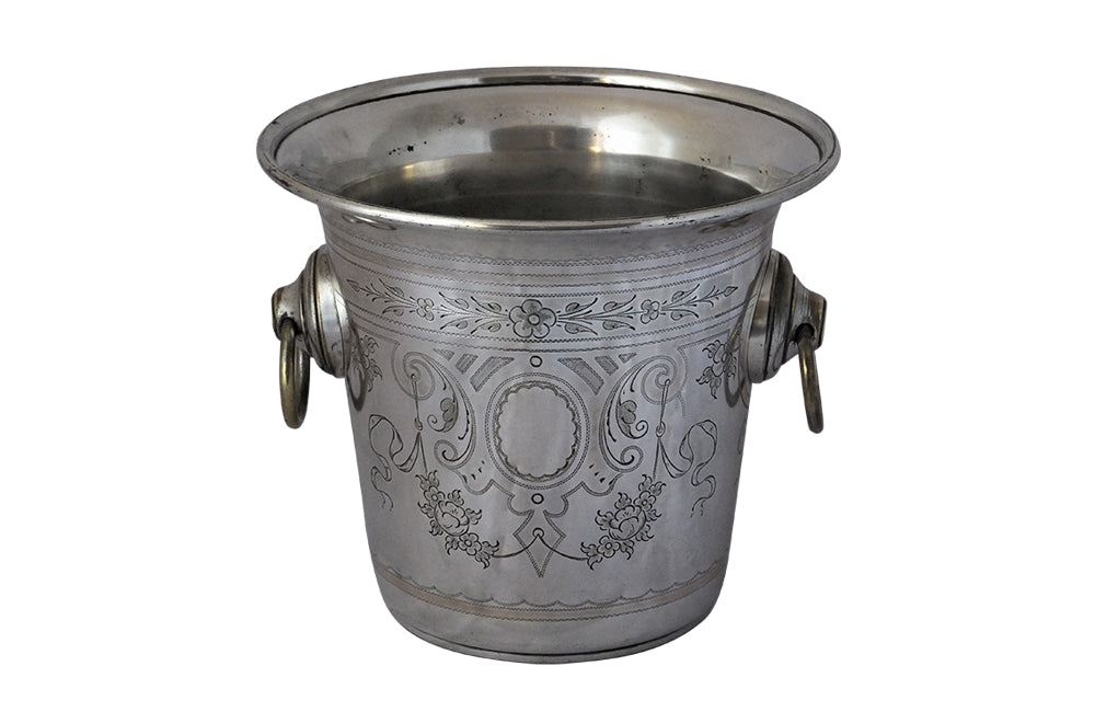 19th Century Silverplate Champagne Bucket-Wine Coller-Antique Ice Bucket-Antique Champagne Bucket-Decorative Accessories-Wine & Food Related Antiques-AD & PS Antiques